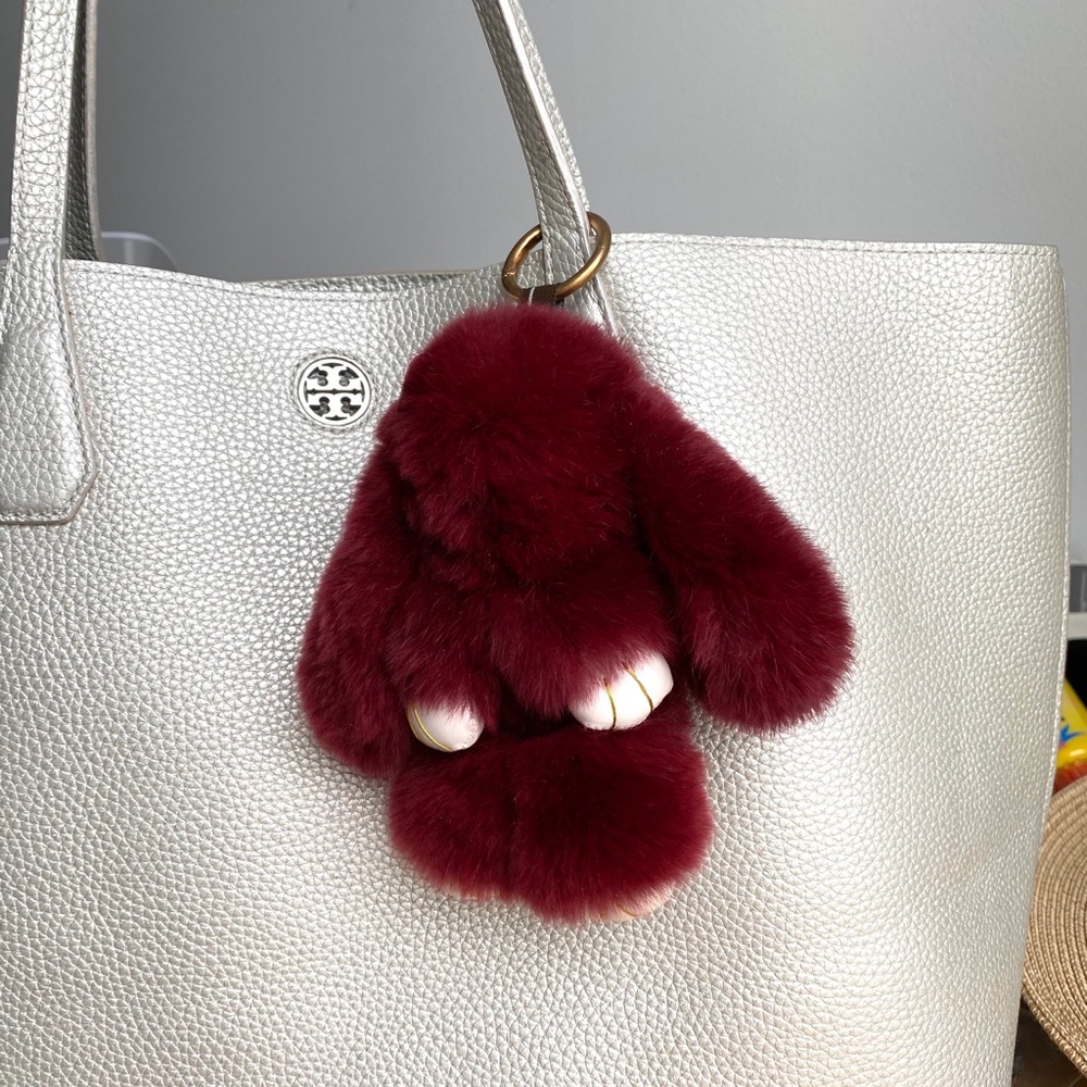 Fluffy purse charm